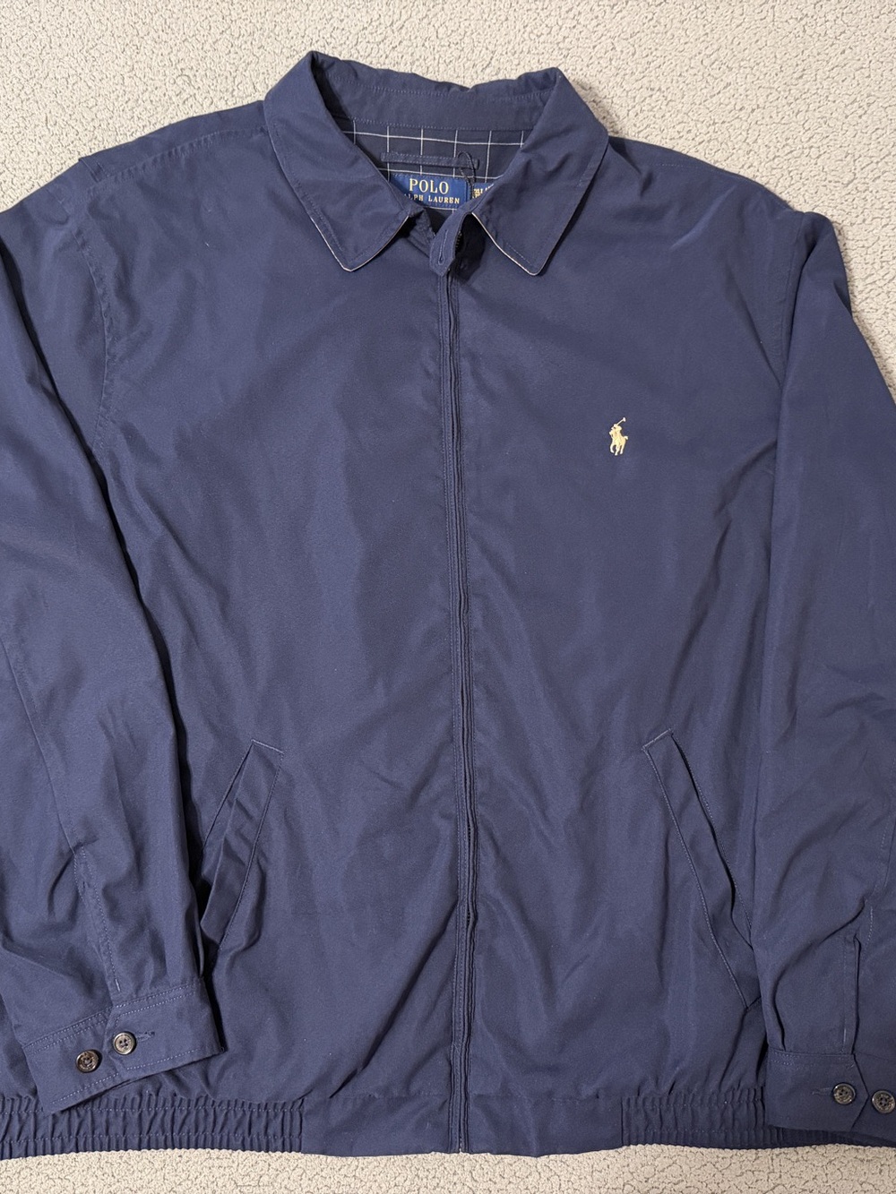 Vintage Polo Ralph Lauren Harrington Bomber Jacket Navy
